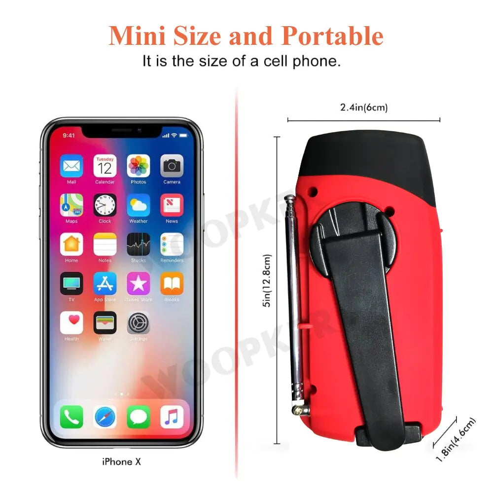 SurvivalRadio 3-in-1: Licht, Power & Opladen